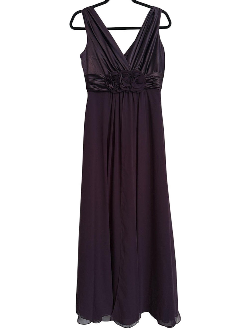 Bill Levkoff Plum Purple Full Length Formal Dress